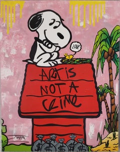 Jozza Acrílico original sobre lienzo "No es un delito" 30 x 24