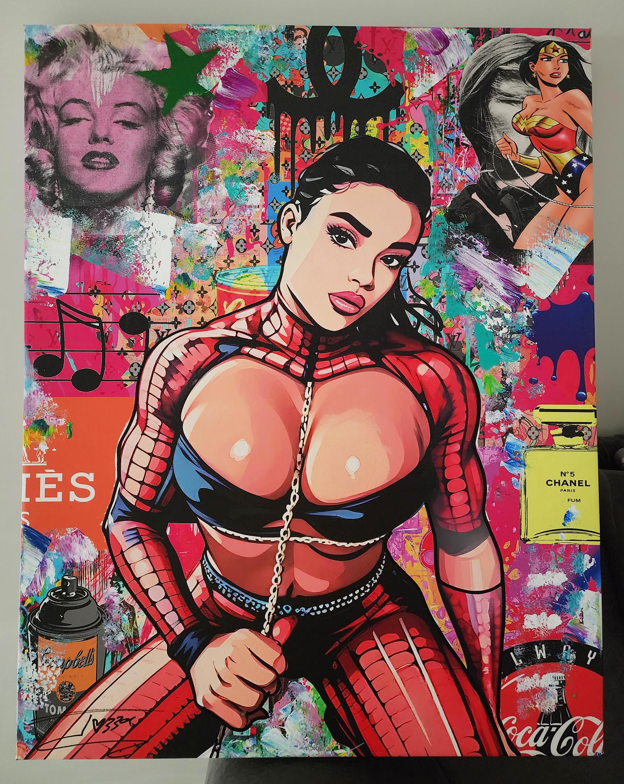Jozza Original Acrylic on Canvas "Siri - Among Legends" 30 x 24