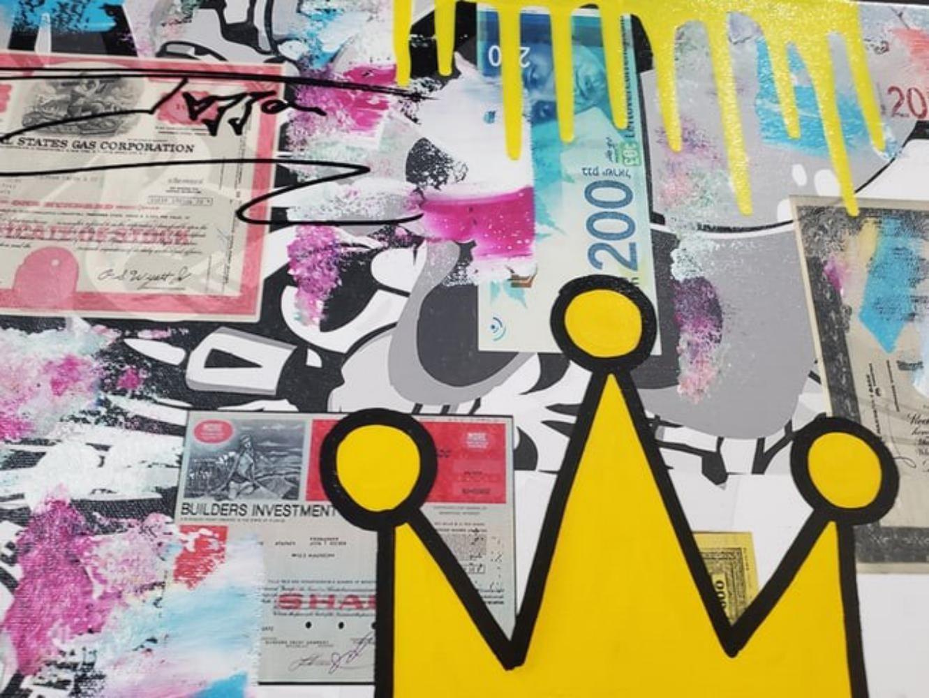 Jozza, 'Wall Street' 48 X 40 Acrilico originale su tela 1