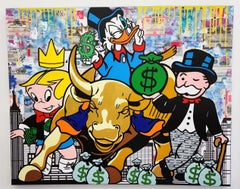 JOZZA „WALL STREET“ ORIGINAL ACRYLIC ON CANvas 48'X60