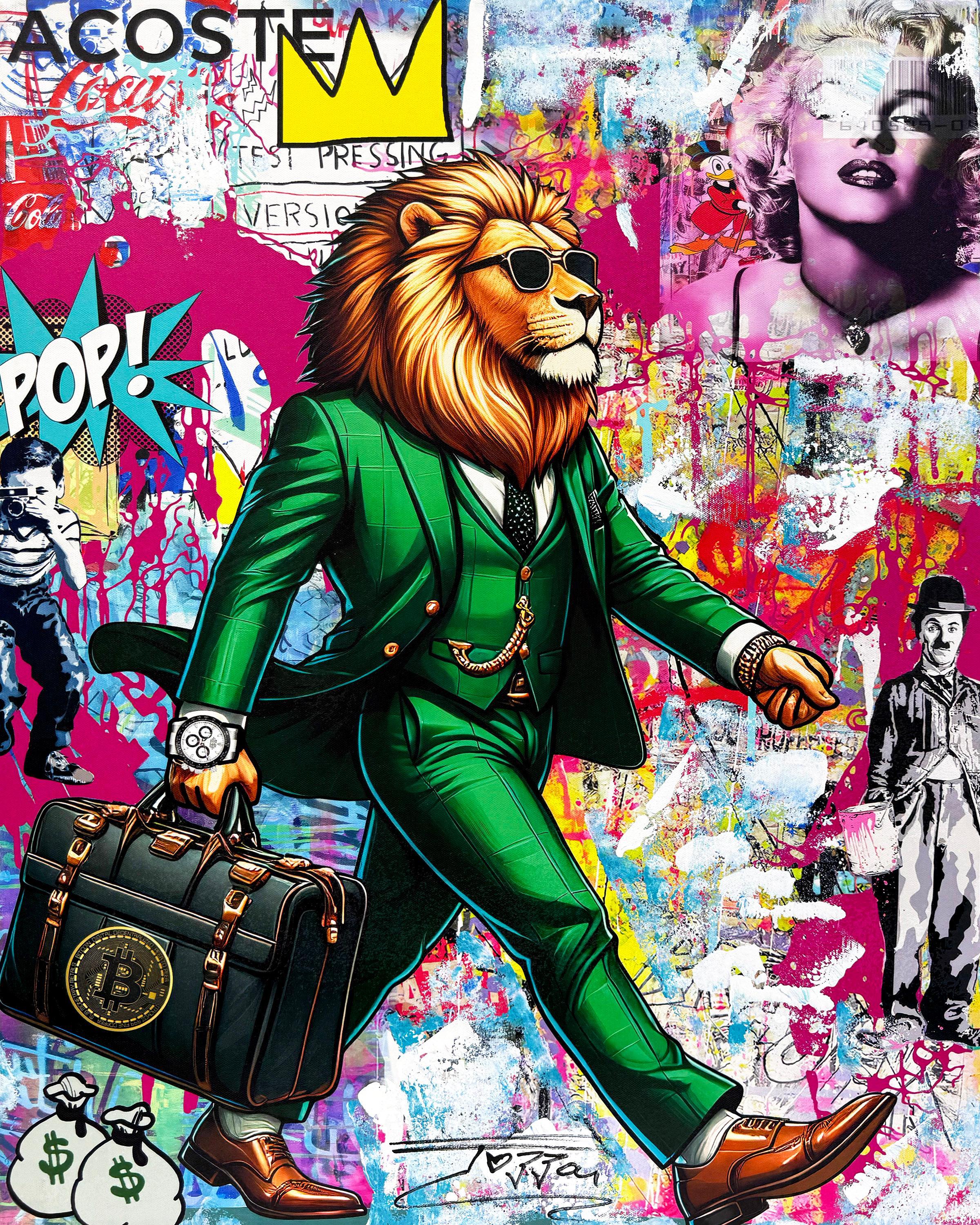 Figurative Painting Jozza - King Is Back (peinture originale sur toile)
