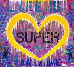Life is Awesome (peinture originale magnifique)
