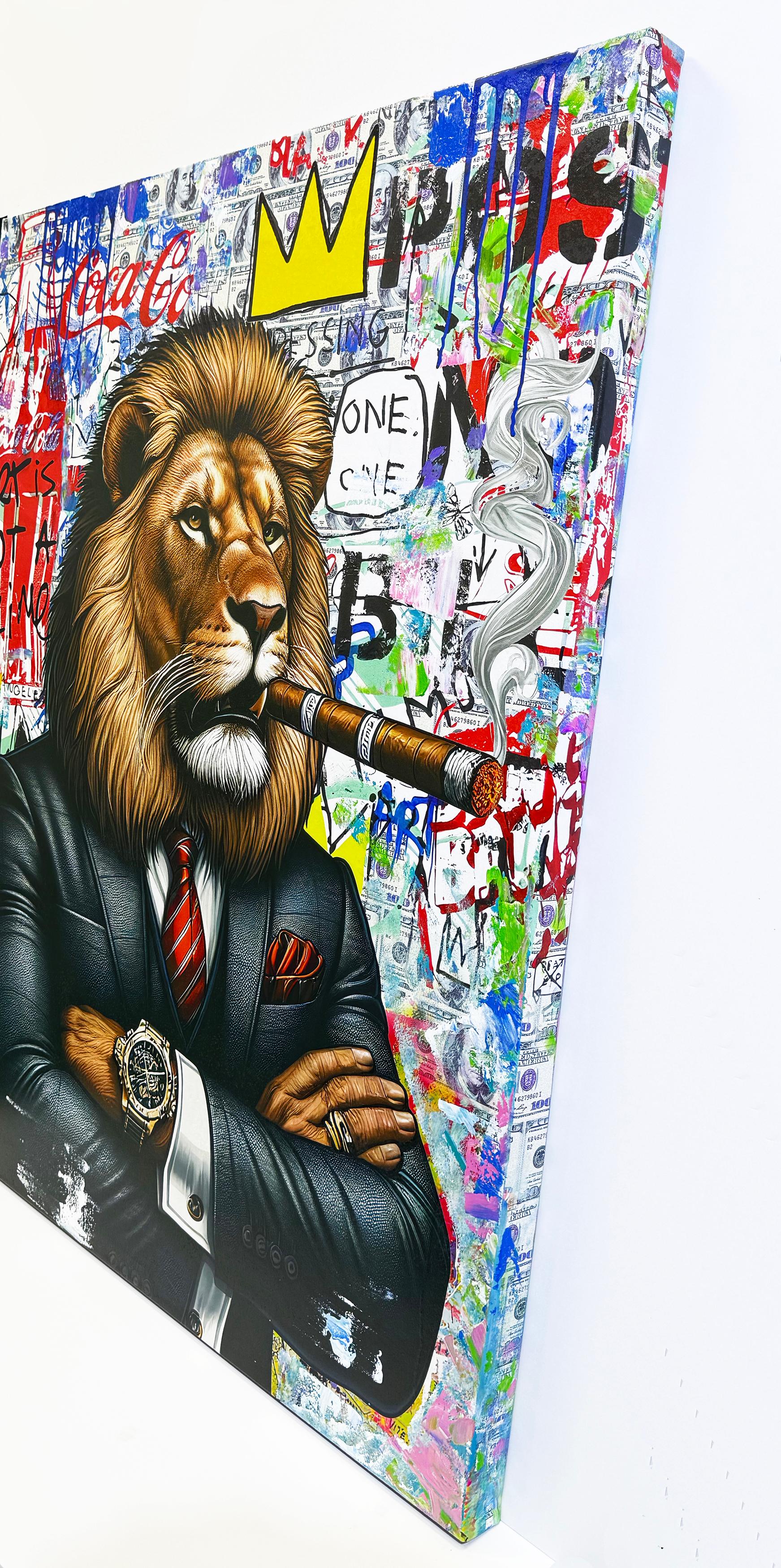 Majesty Is Back (large original painting on canvas) - Painting by Jozza