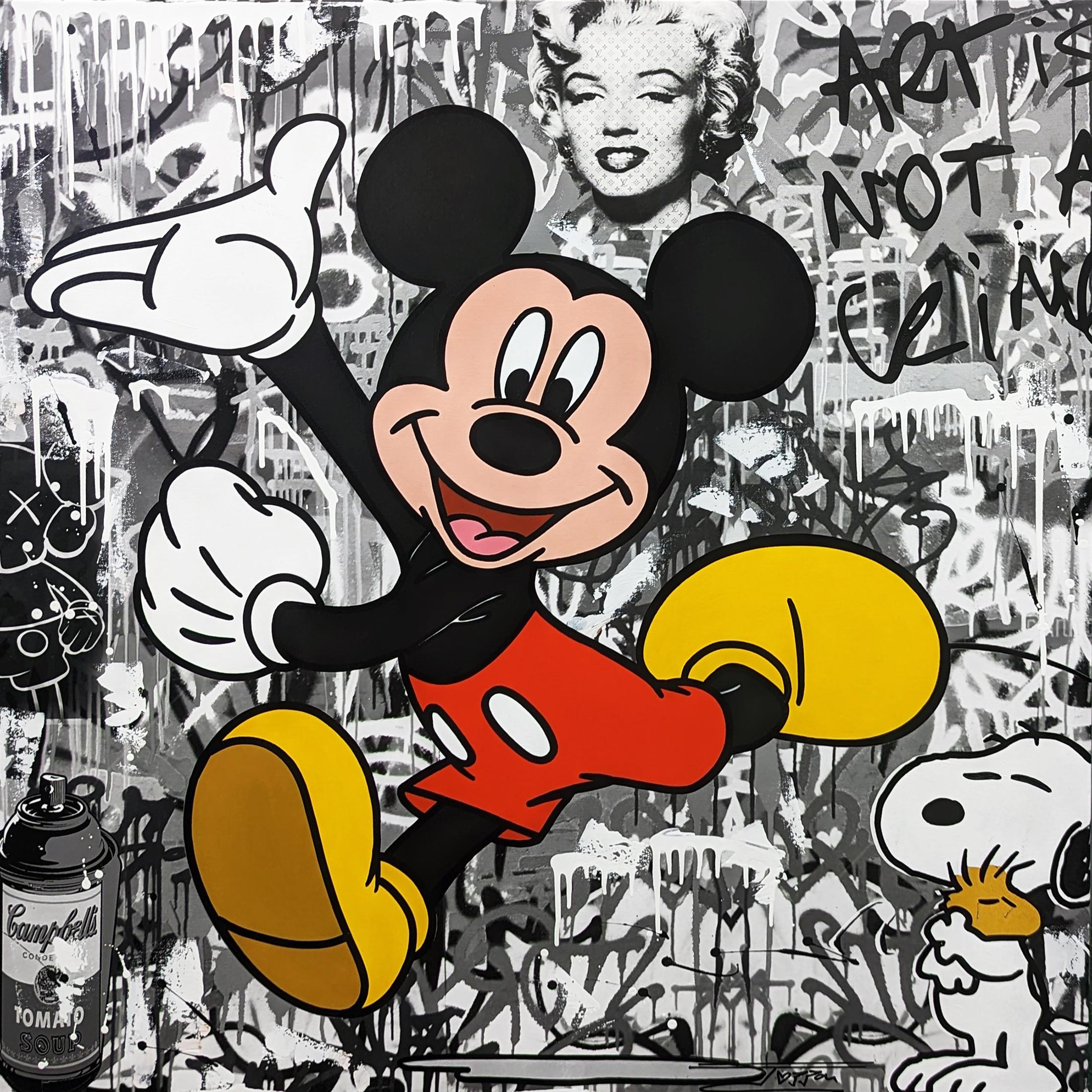 Jozza Figurative Painting - NOT A CRIME! (MICKEY MOUSE)