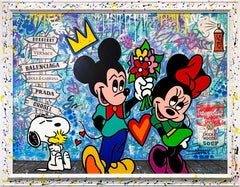 Only for You (Mickey Mini Mouse), huge original painting