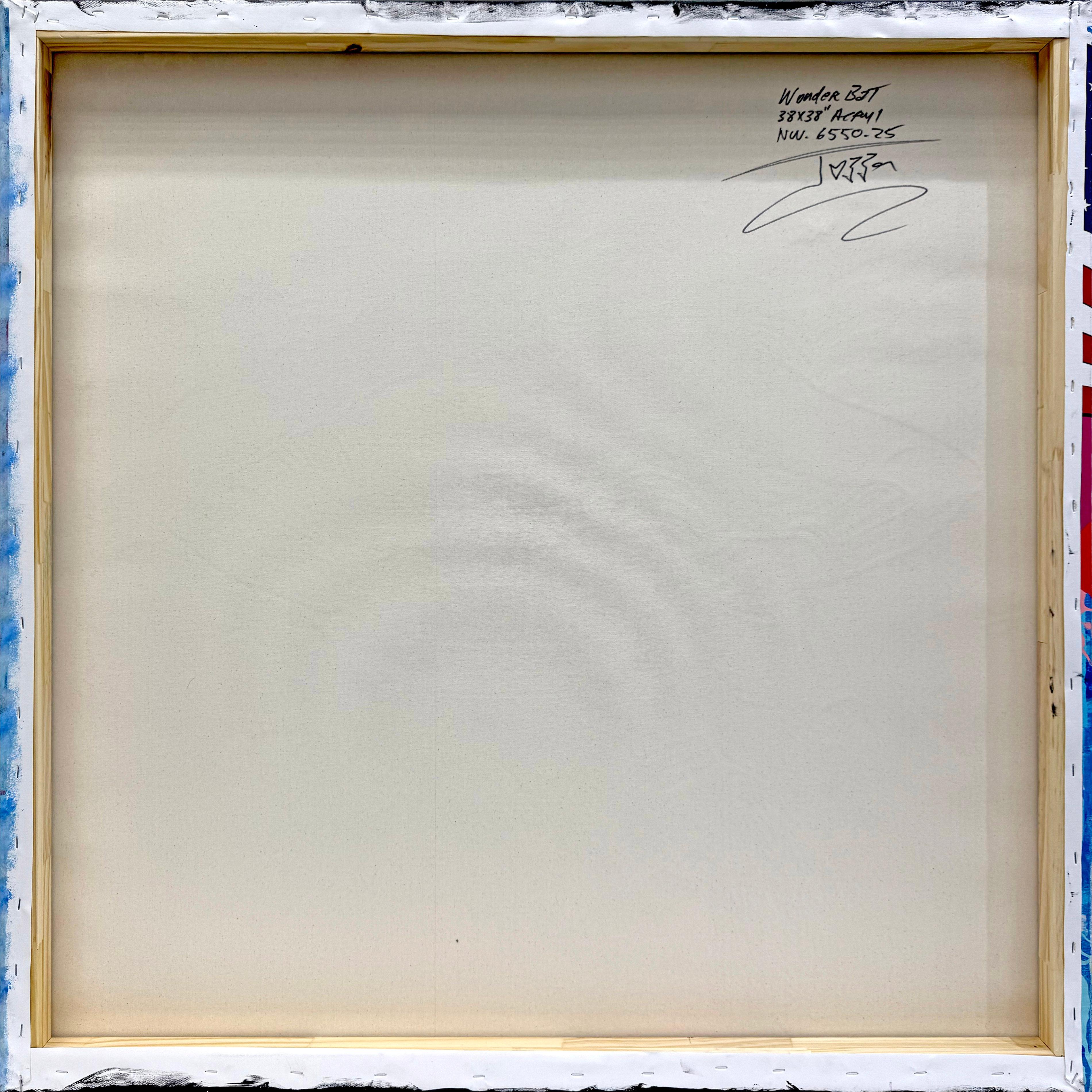 WonderBat (Batman Wonder Woman), Originalgemälde – Painting von Jozza
