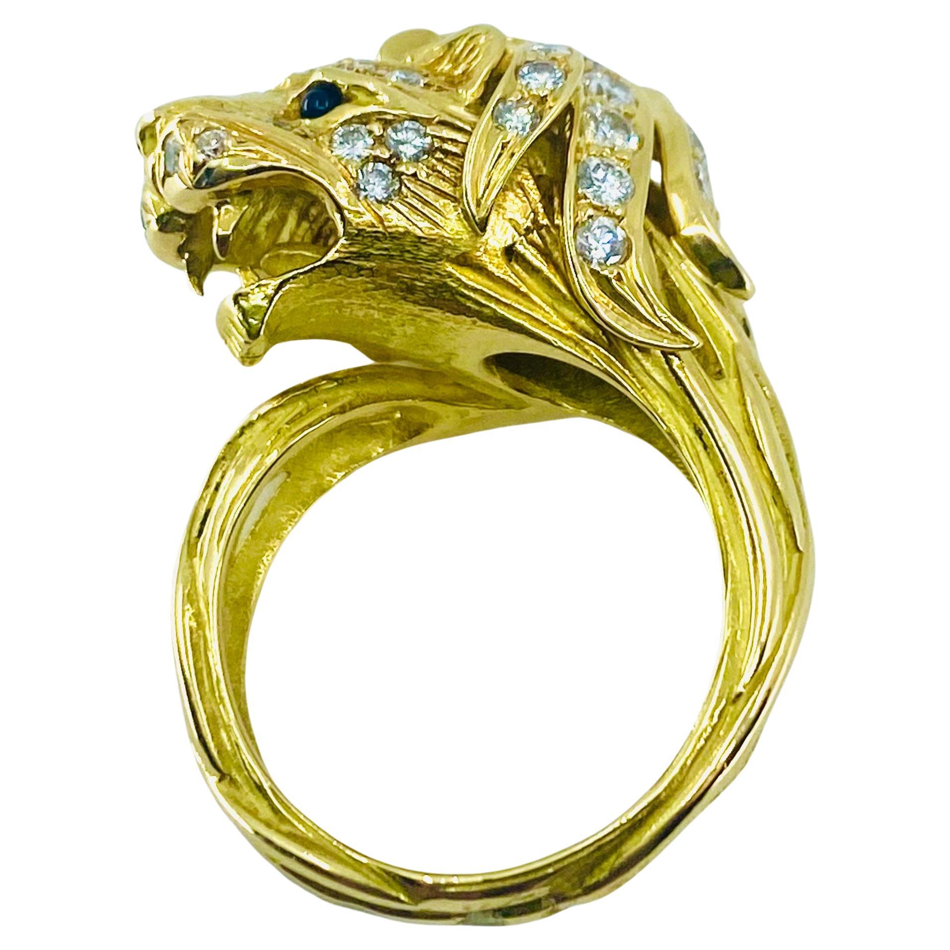 J.P. Bellin Leo Ring 18k Gold Gemstones 2