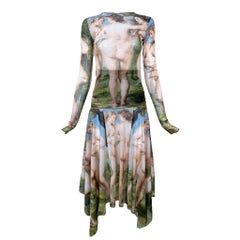 Conjunto de falda y top de malla JP Gaultier S/S Renacimiento, 2022