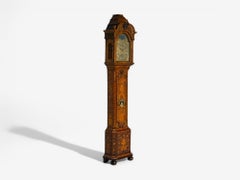 JP Kroese, Dutch Baroque, Marquetry, Moon Face Dial, Grandfather Clock, 18th C