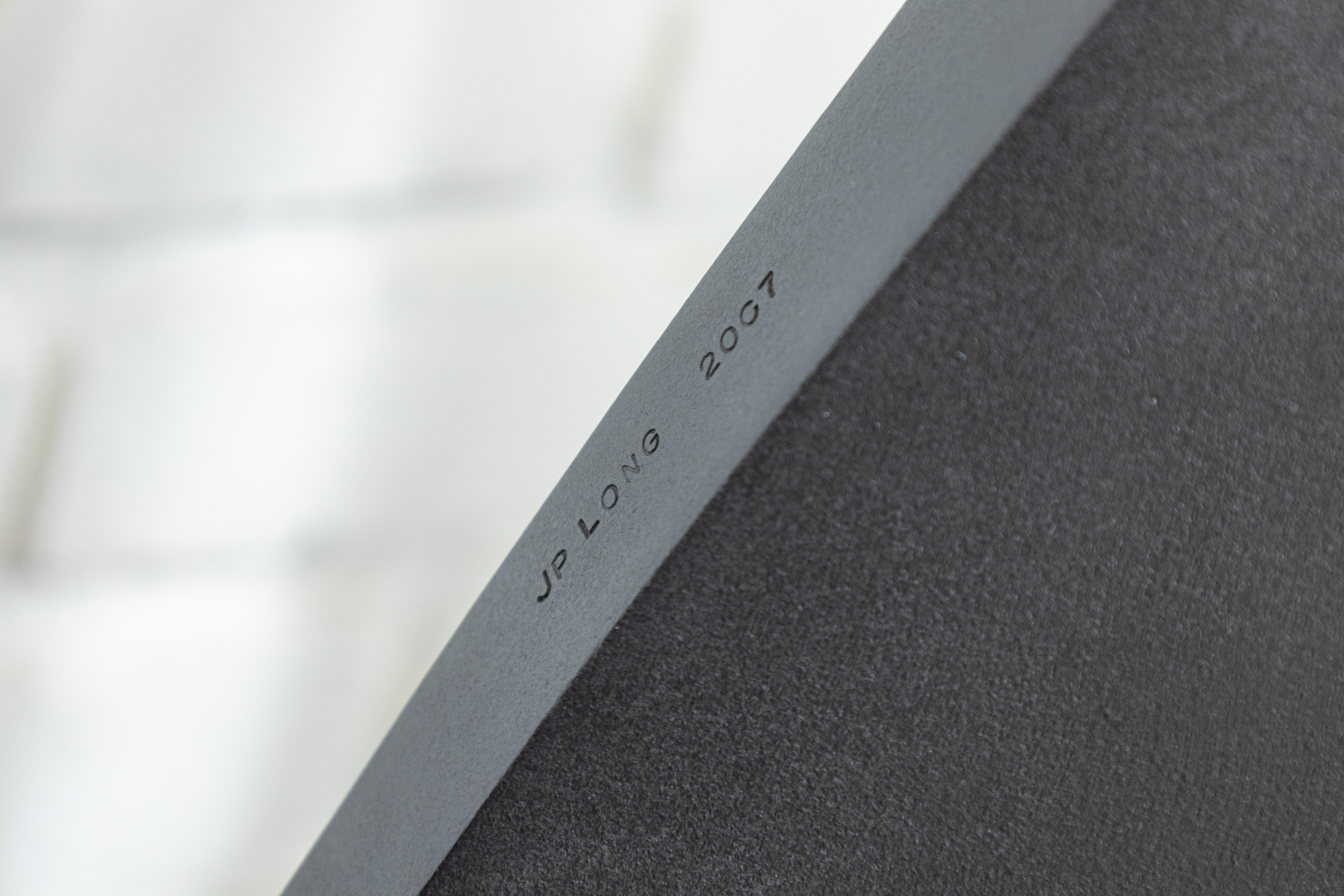 JP Long - Edge Series 2007 Signed Abstract Steel & Glass Free Standing Sculpture For Sale 1