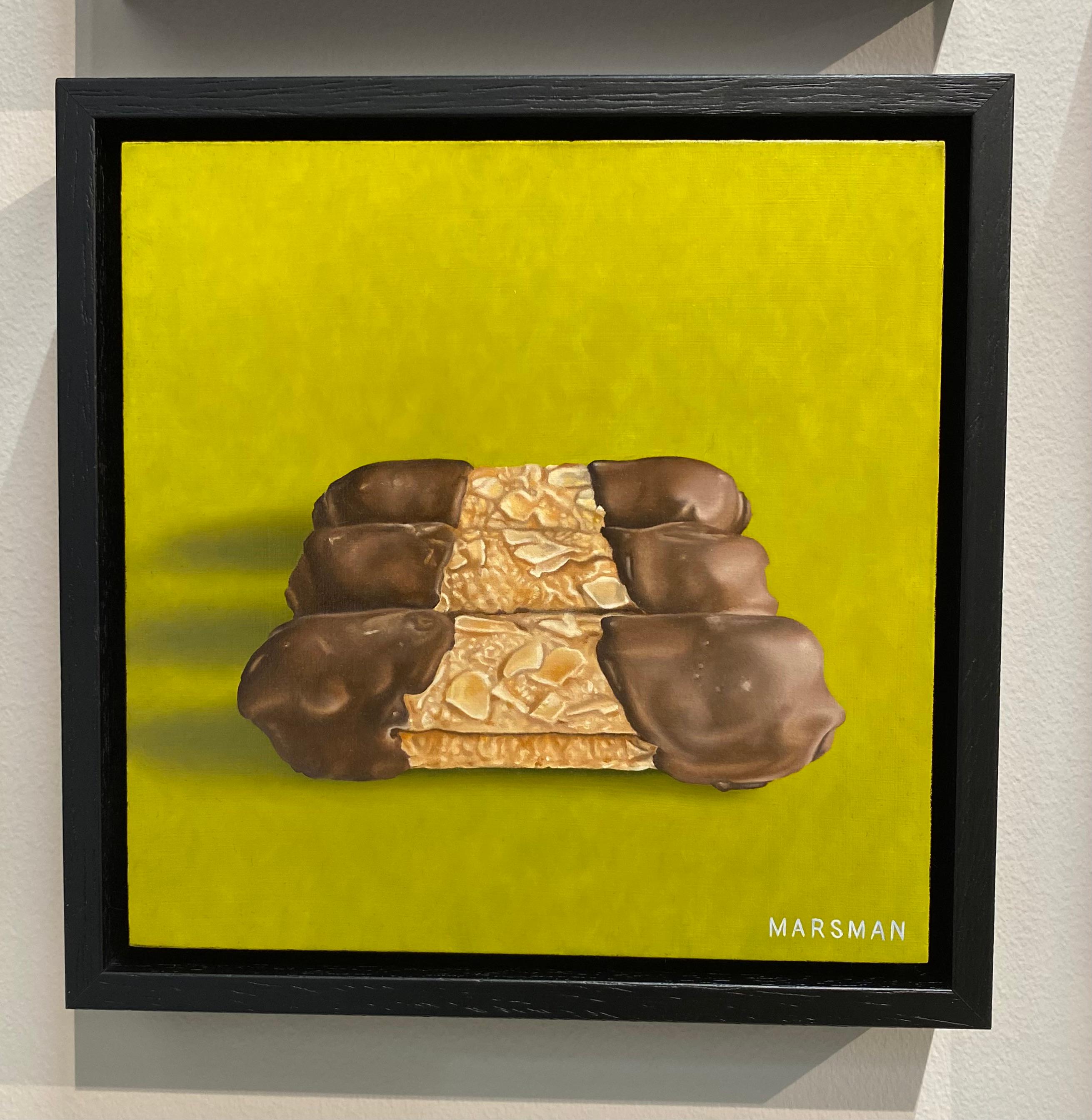 Un Trio gustoso - Quadro a olio iperrealistico del XXI secolo raffigurante dei biscotti - Painting di JP Marsman