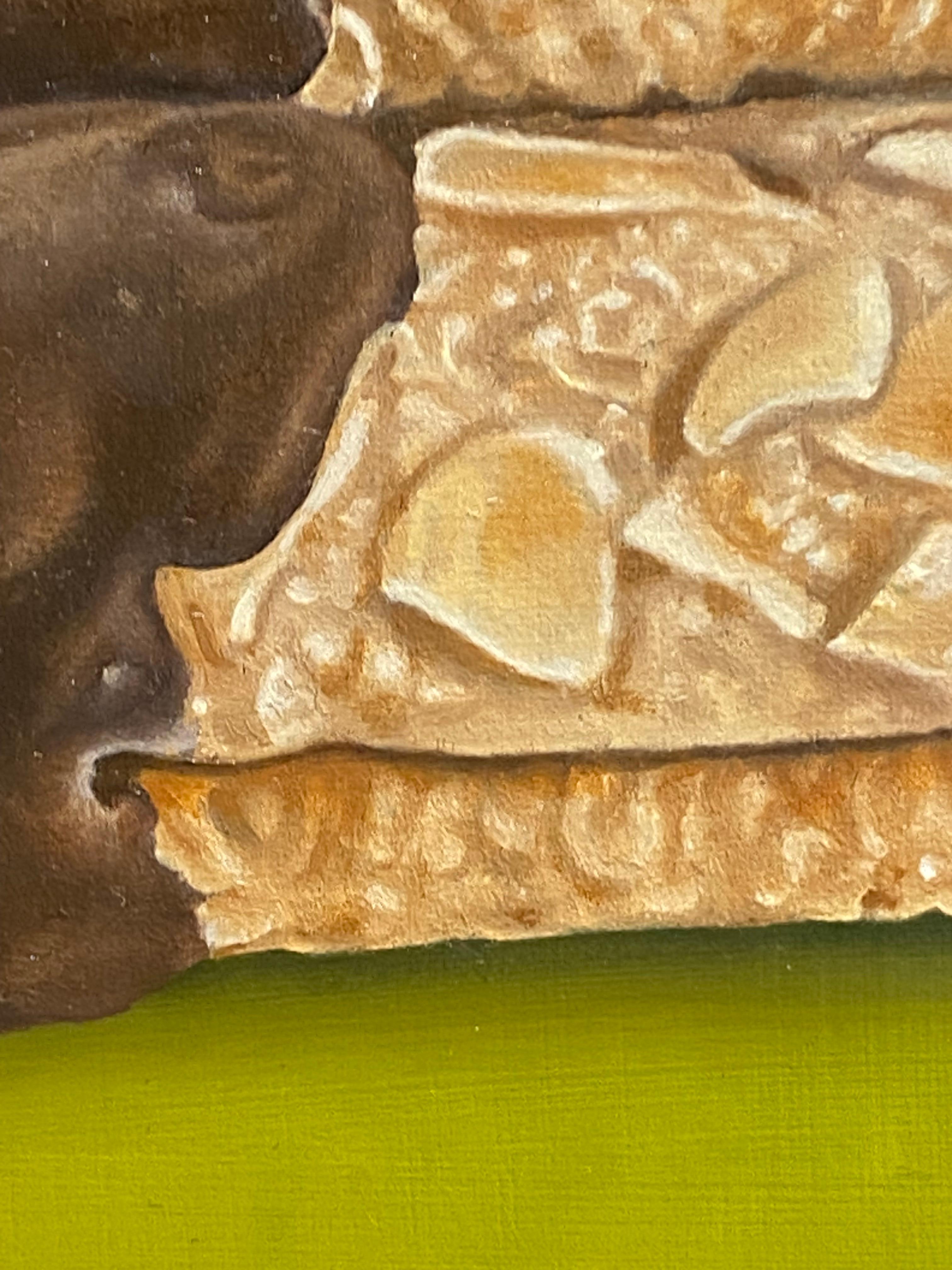 Un Trio gustoso - Quadro a olio iperrealistico del XXI secolo raffigurante dei biscotti in vendita 4