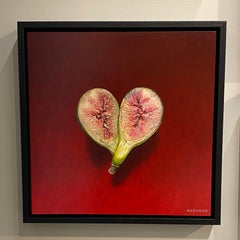 I Love Figs - 21st Century contemporary Hyper realistic oil painting of figs