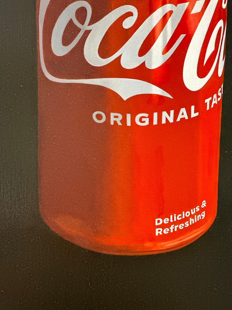 JP Marsman Putter on Coke Can 21st Century Contemporary painting of