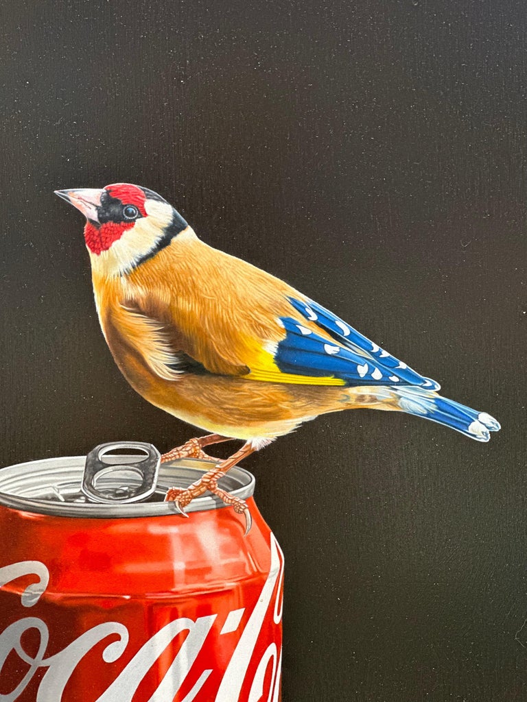 JP Marsman Putter on Coke Can 21st Century Contemporary painting of