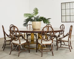 JP Molyneux Studio Walnut Brass Dining Center Table