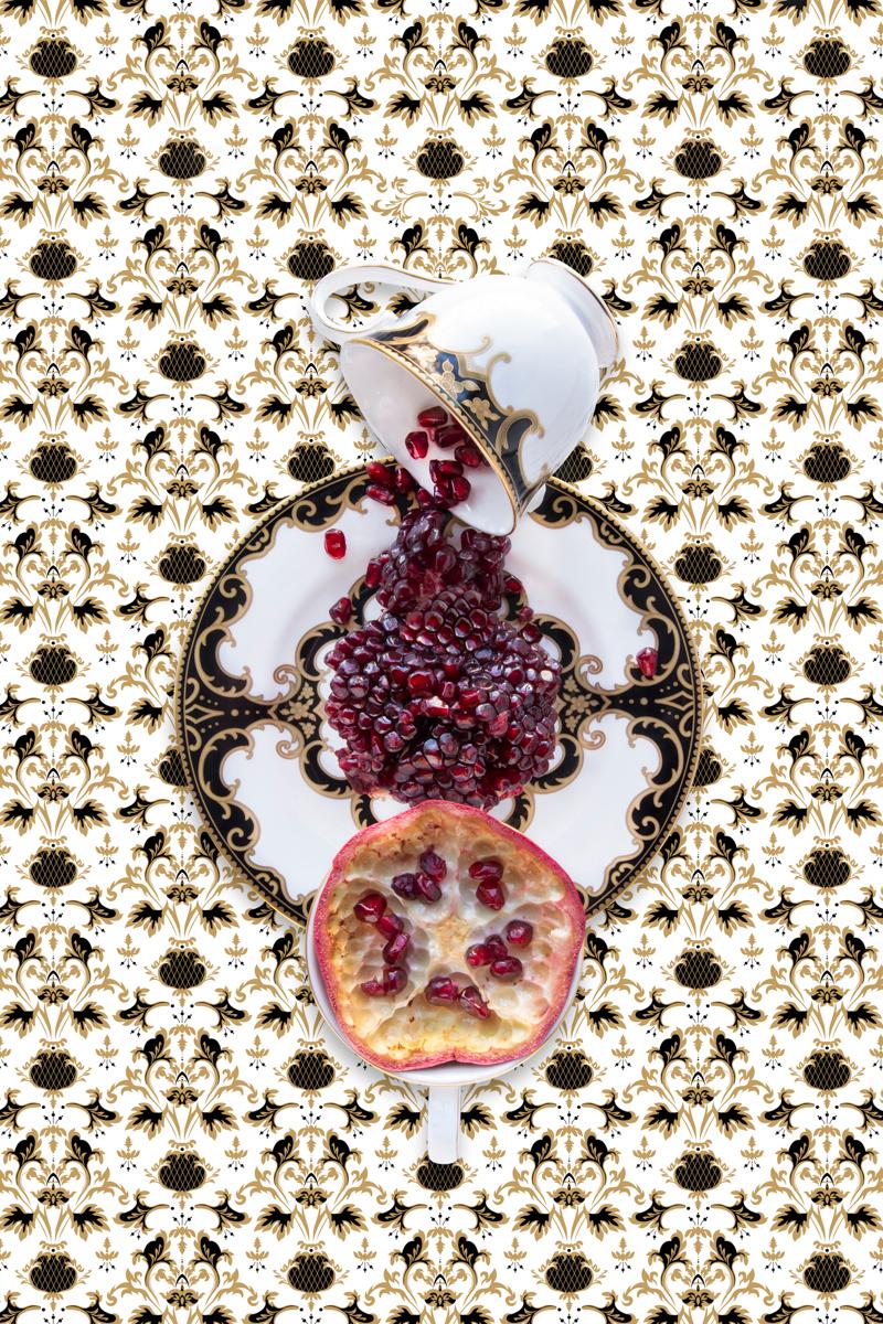 JP Terlizzi Still-Life Photograph - Marchesa Baroque Night with Pomegranate,  limited edition photograph, signed 