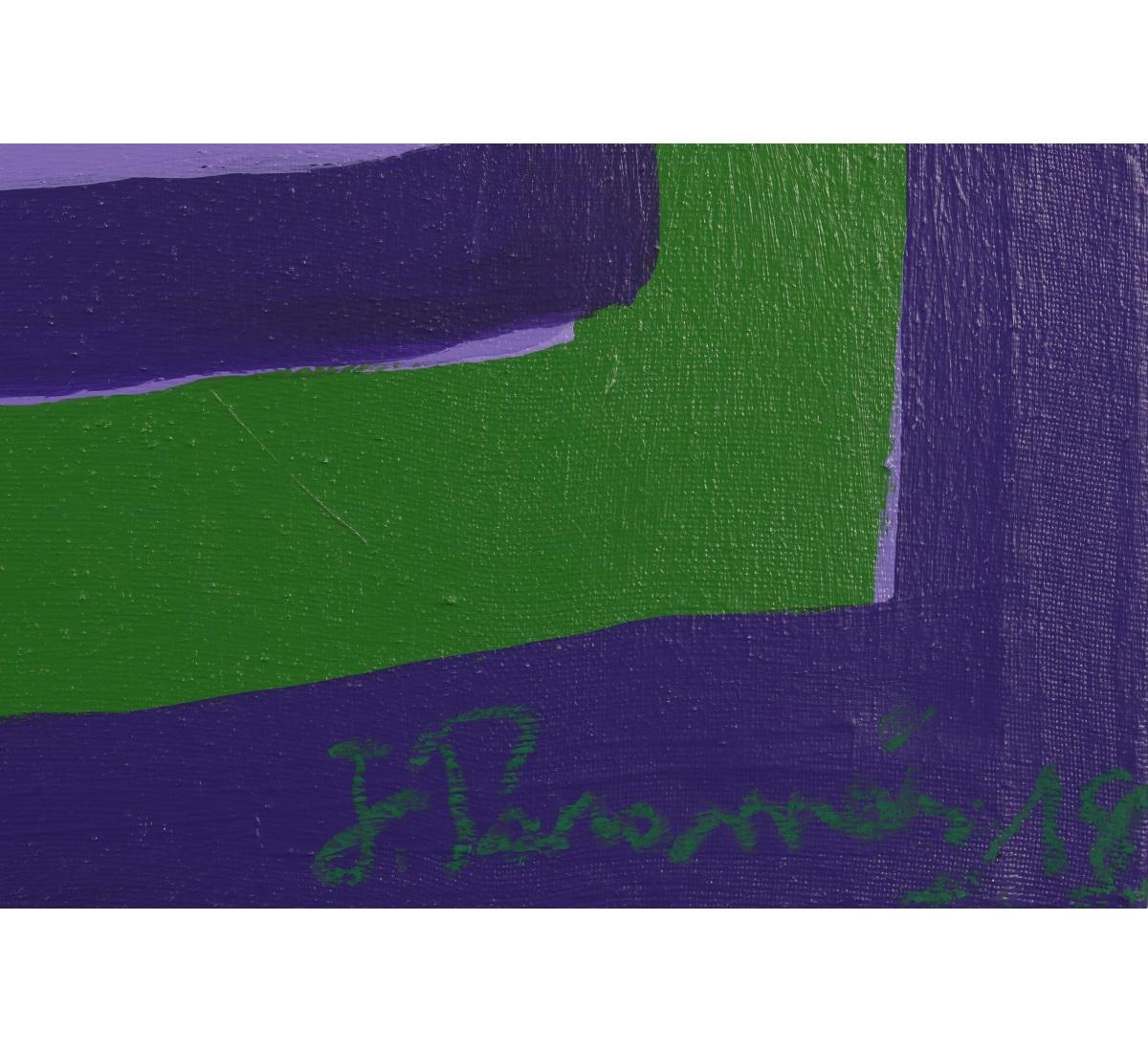 „“Die träumende Wolke“ – abstrakte expressionistische Komposition, acrilic auf Leinwand – Painting von JParames
