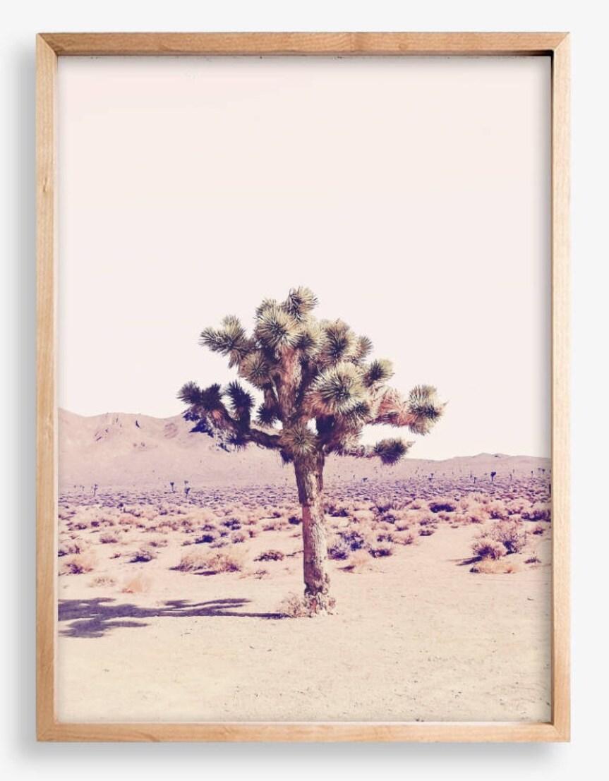 Impression sur toile de cactus du désert - Beige Landscape Print par JPG canvas prints