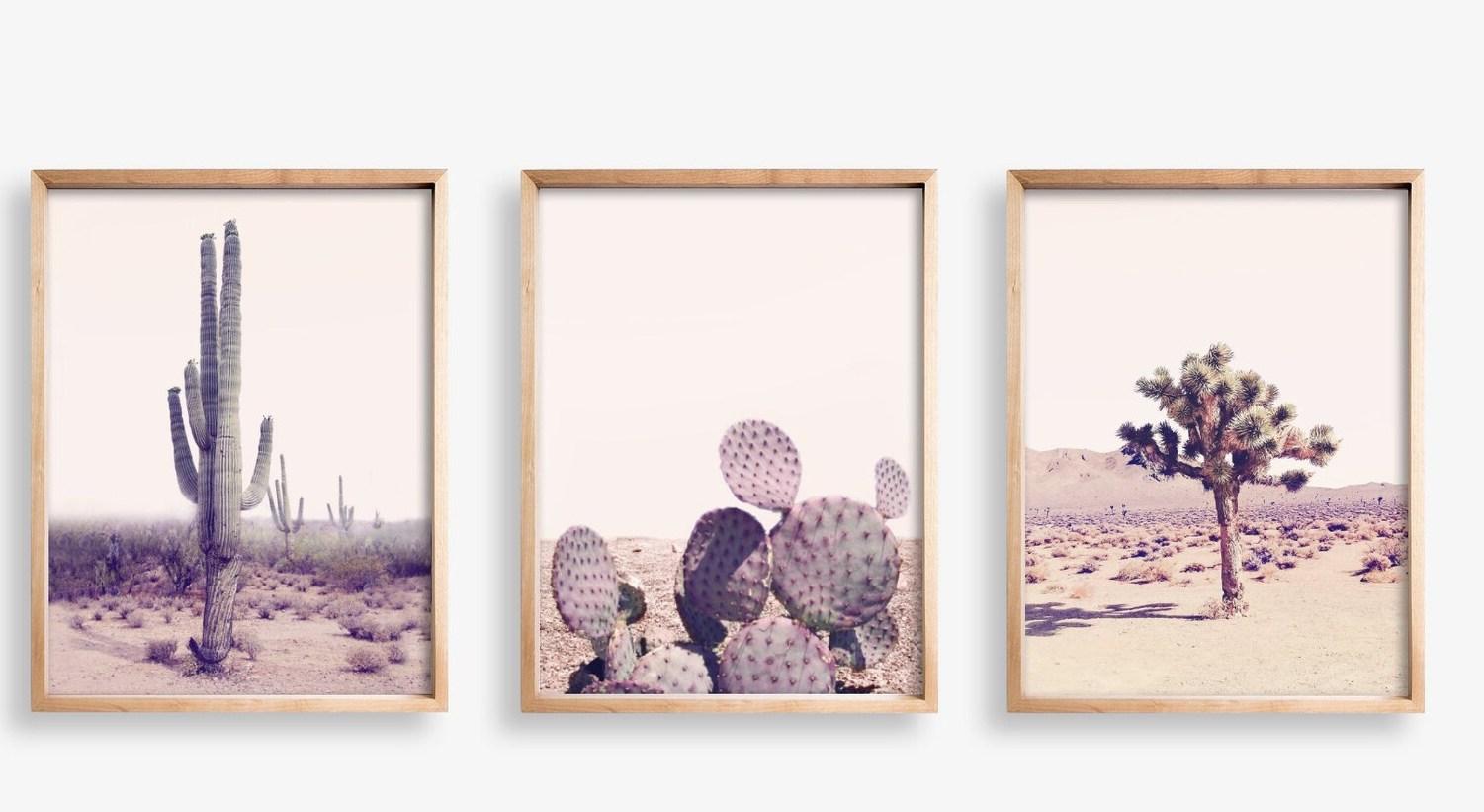 JPG canvas prints Landscape Print – Wüstenkaktus Leinwanddrucke