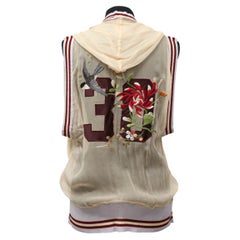 JPG Jean Paul Gaultier Top in seta ricamata oversize