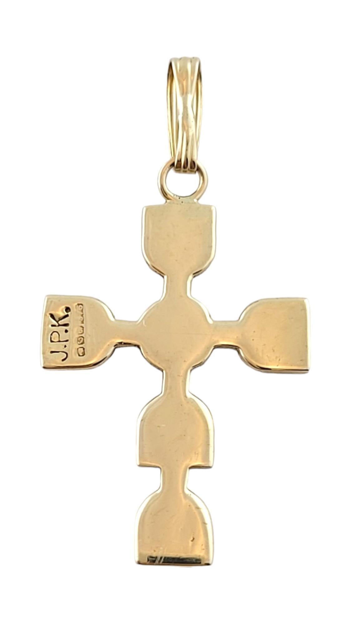 JPK 9K Yellow Gold Celtic Cross Pendant #18198 For Sale 1
