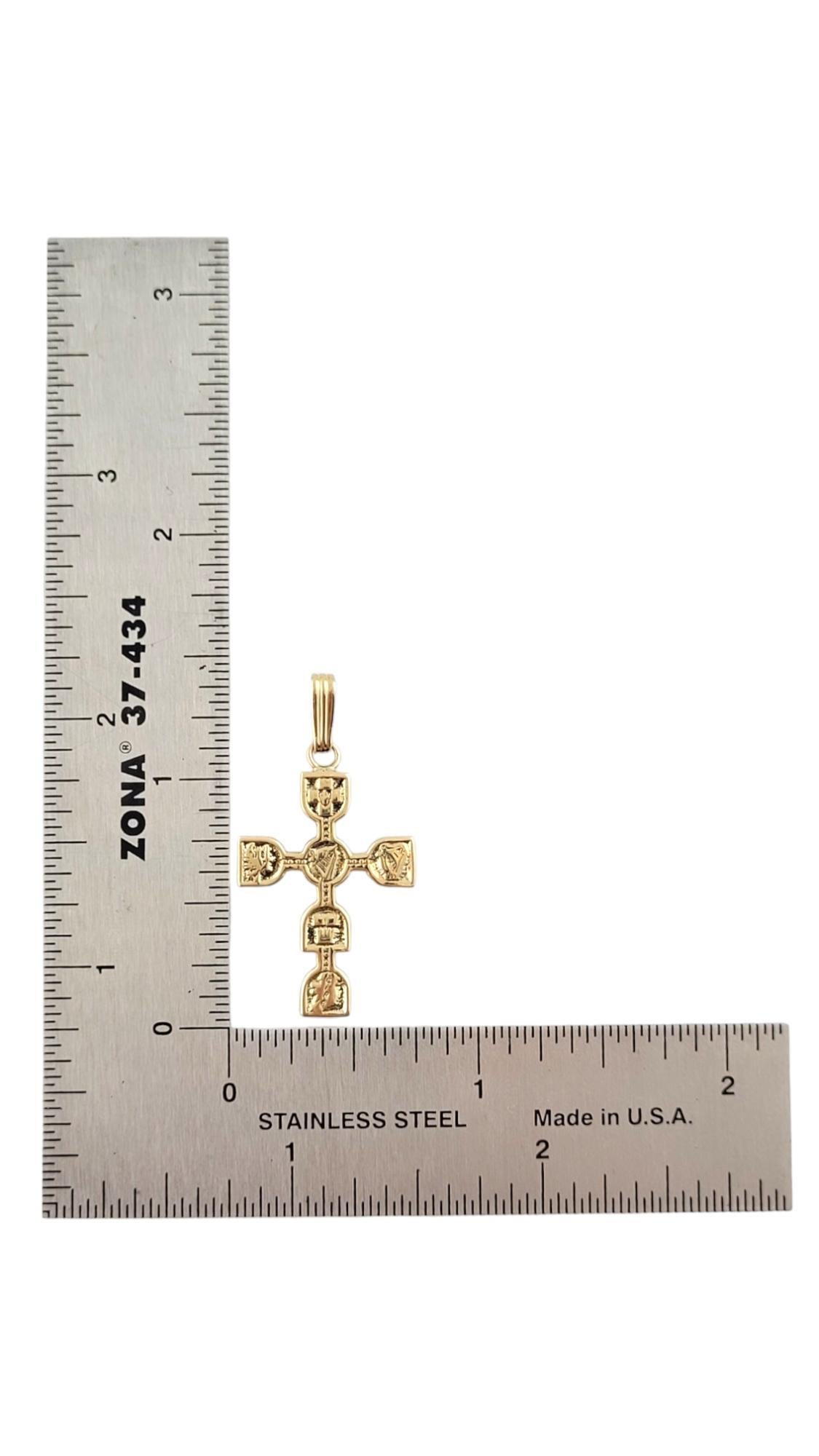 JPK 9K Yellow Gold Celtic Cross Pendant #18198 For Sale 3
