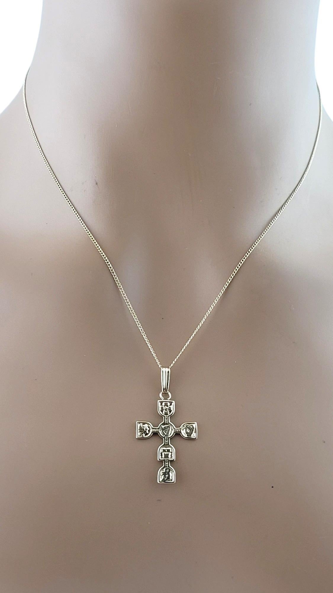 JPK 9K Yellow Gold Celtic Cross Pendant #18198 For Sale 4