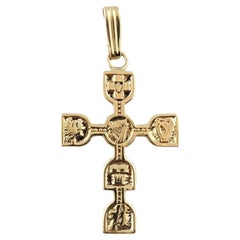 JPK 9K Yellow Gold Celtic Cross Pendant #18198