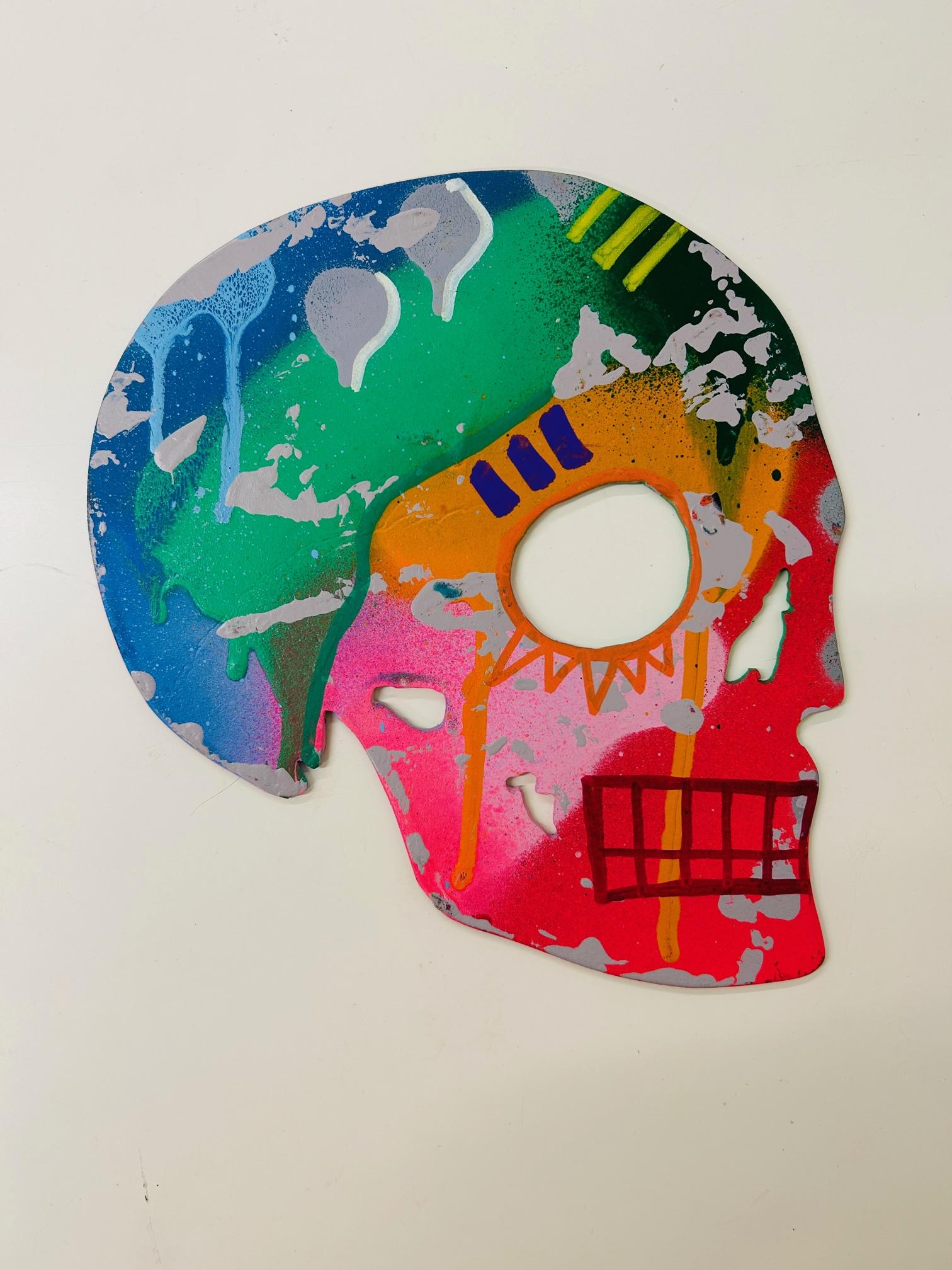 JPO Skull Sculpture by JPO For Sale at 1stDibs