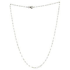 JR 15.14 Quilates Diamante talla briolette Collar de Oro Blanco de 18 Kilates