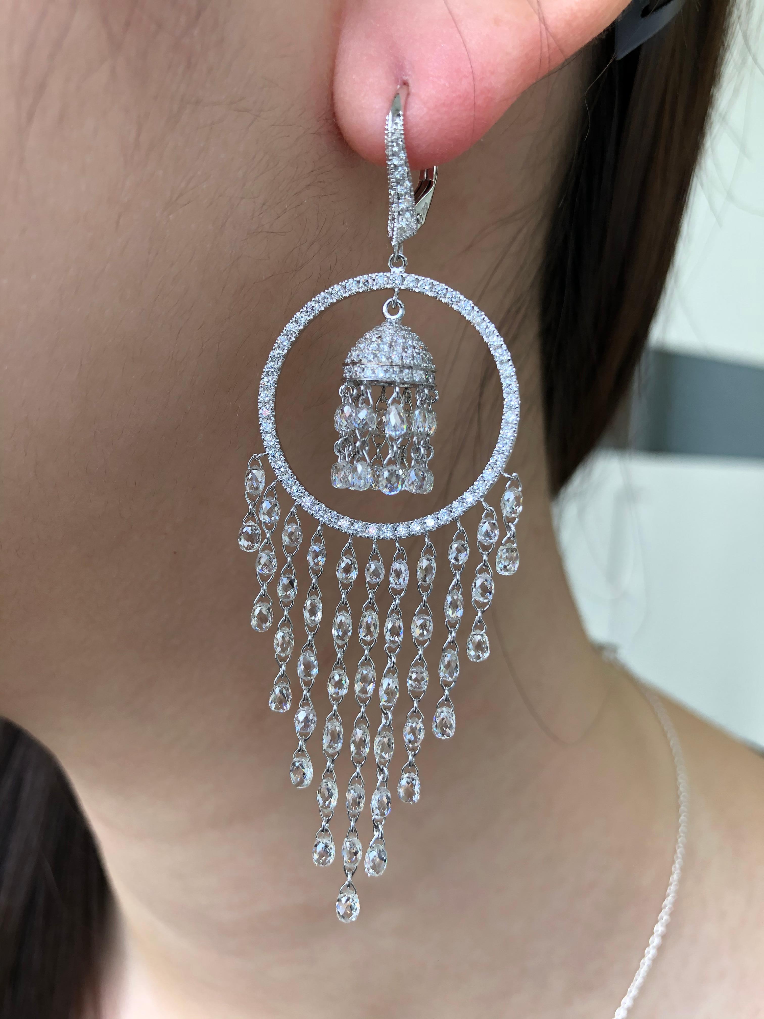 JR 15.39 carats Diamond Briolette Chandelier Earring

Timeless piece of diamonds set in some of the most lustrous chandelier settings is what we promise and is exactly what you get with this set of earring.

Diamond Weight : 15.39 carats

Addition