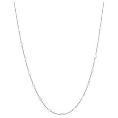 JR 2,13 Karat Weißgold-Halskette aus 18 Karat Weißgold mit Rosenschliff