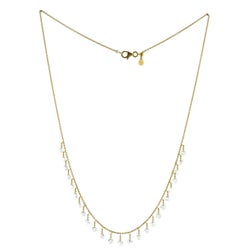 JR Collier pendant en or jaune 18 carats avec diamants de 2,37 carats taille rose