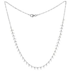 JR Collier pendant en or blanc 18 carats avec briolette de diamants de 26,07 carats