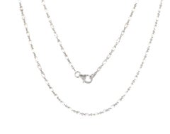 JR Collar Briolette de Diamantes Blancos 27,51 Quilates Oro Blanco 18 Kilates