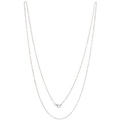 JR 27.51 Carat White Diamond Briolette Necklace 18 Karat White Gold