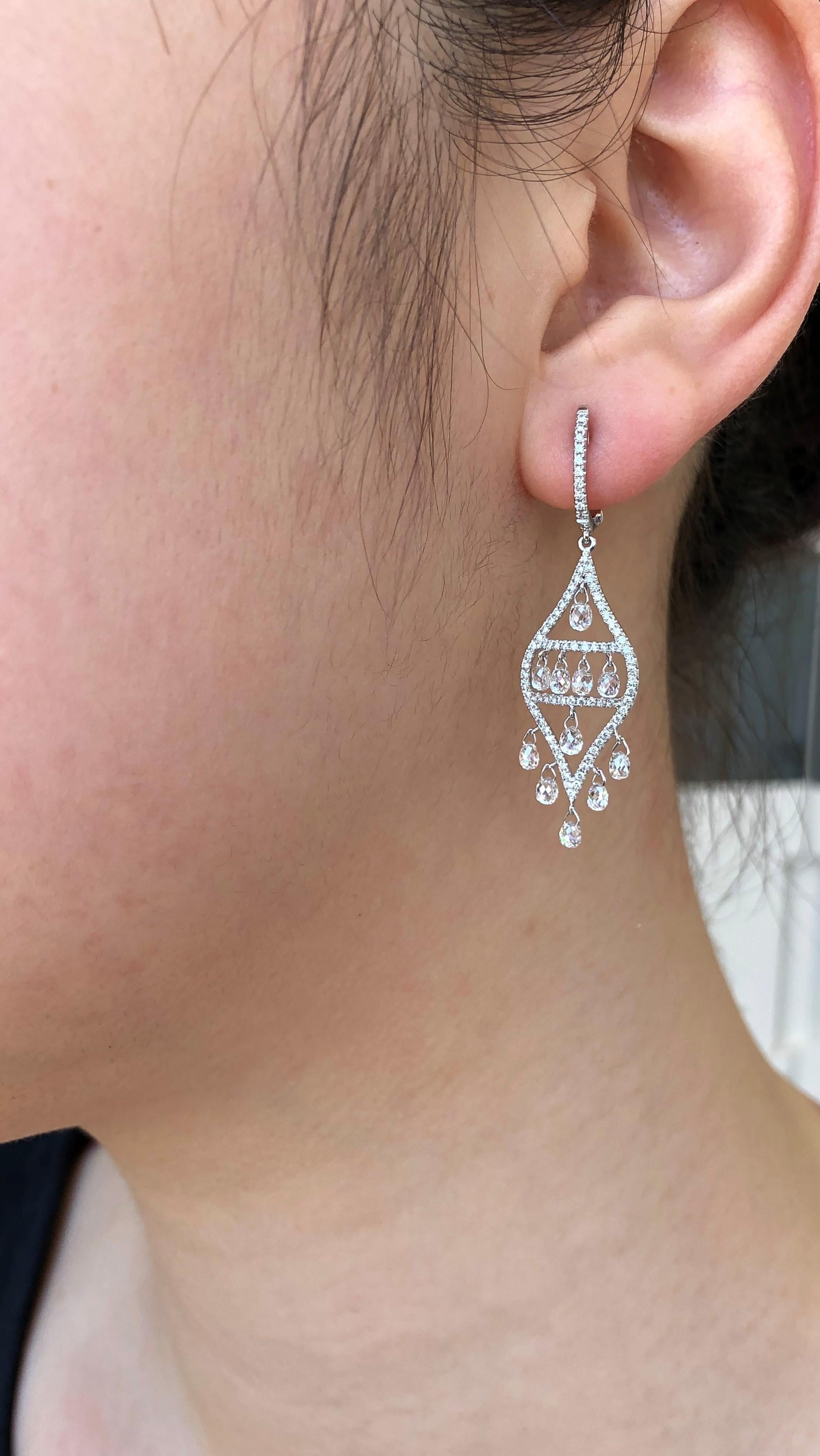 JR 3.31 Carat Diamond Briolette Dangle Earring 18 Karat White Gold

Executed using premium white diamond Briolettes and 18 karat white gold, our Dangle earring is lovely and exclusive. It emanates panache!

Diamond Weight : 3.31 carats

Addition