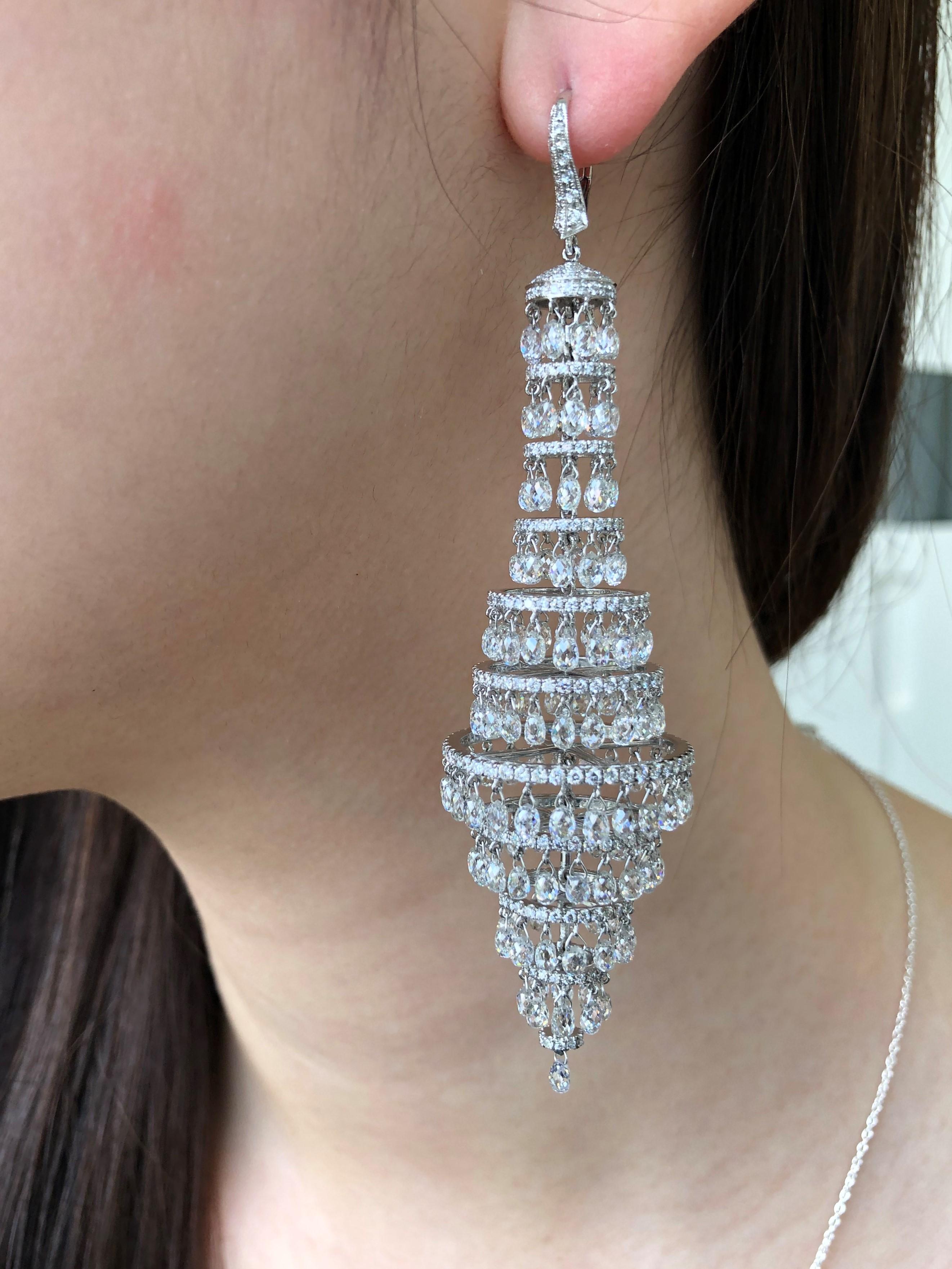 JR 41.70 carats Diamond Briolette Chandelier Earring

Our Briolettes chandelier earring is charming & sensational. It frames the face just right without overpowering and amplifies your beauty.

Diamond Weight : 41.70 carats
Length approx :