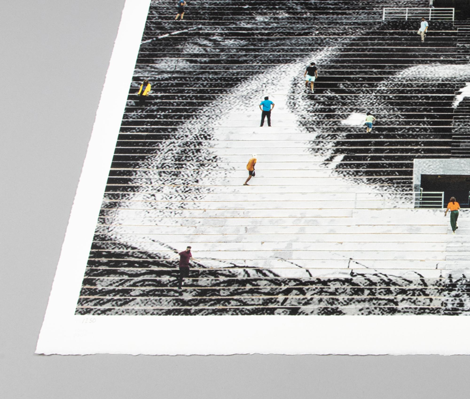JR, Olho, Estadio de Pacaembu, San Paolo, 2020 - Litografia, stampa firmata 1