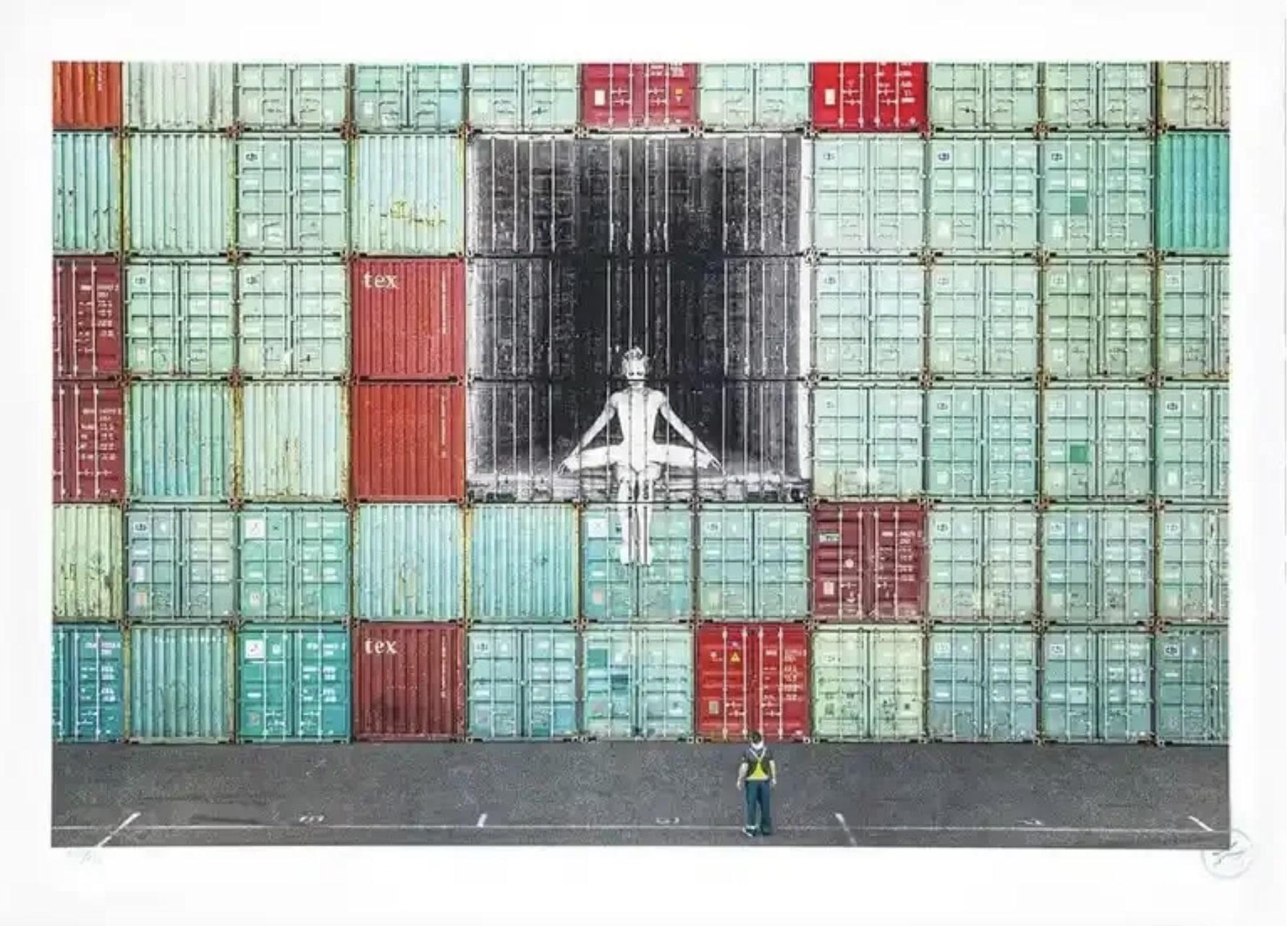 JR (aka Jean René) Print - In the Container Wall, Le Havre, France, by JR