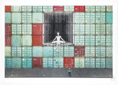 In the Container Wall, Le Havre, France, by JR