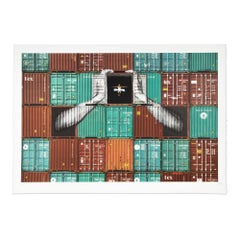 JR, Ballerina in Containers // Lithographie signée, Urban Art, Impression d'art urbain
