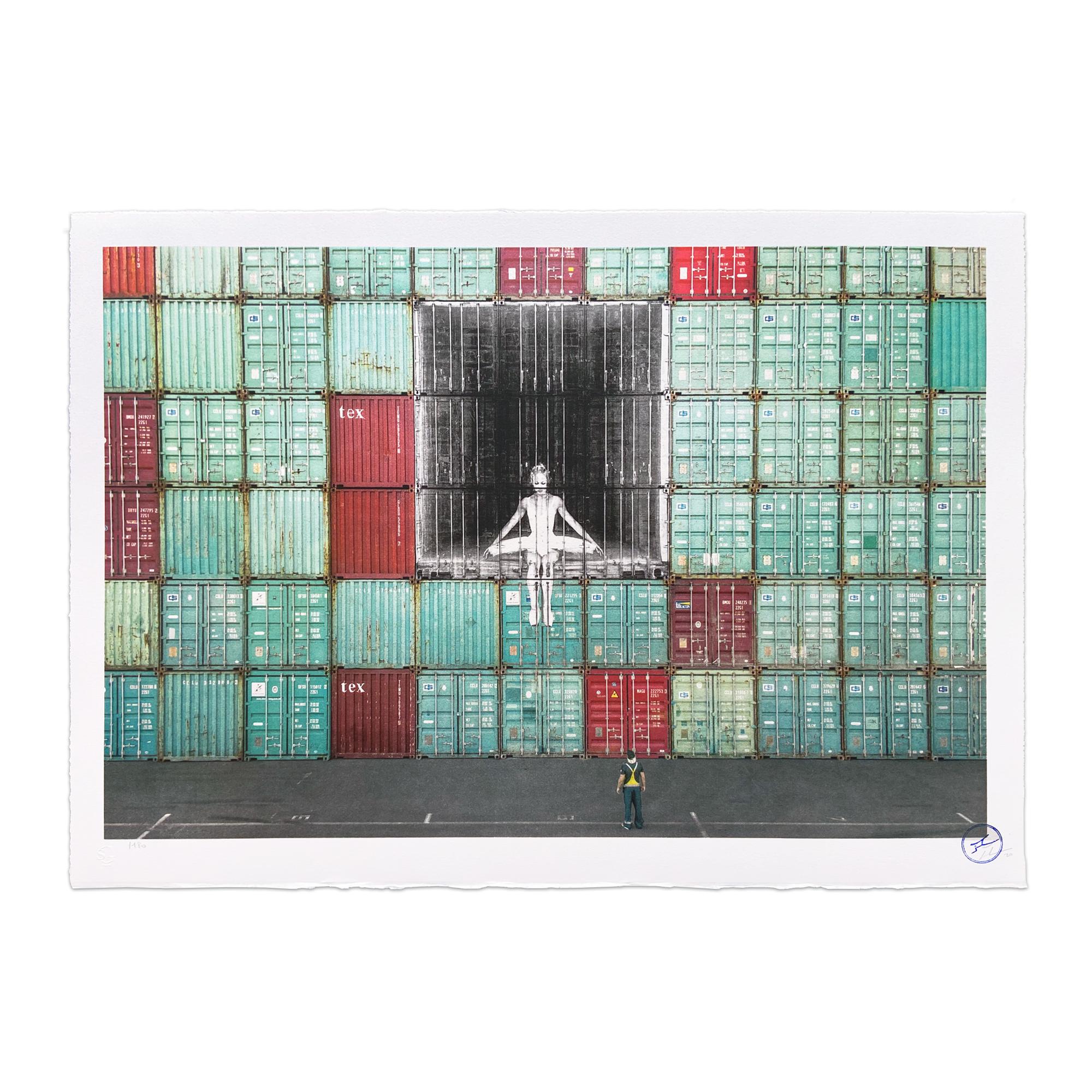 JR (aka Jean René) - JR - Ballerina in Containers // Signed lithograph ...
