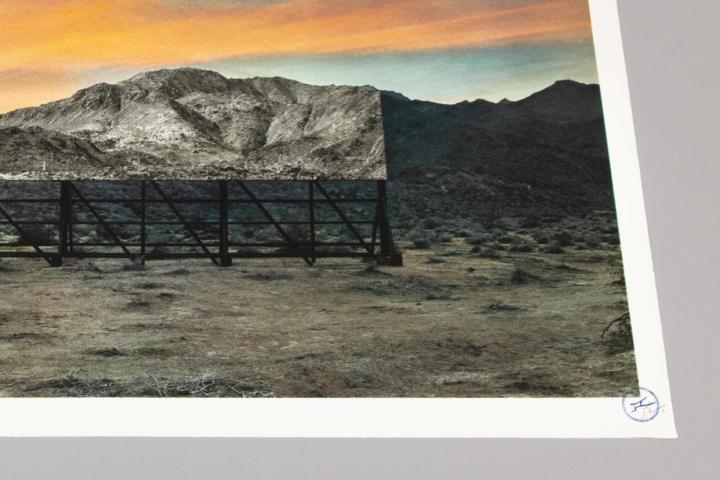 JR, Trompe l'Oeil, Death Valley, Cartellone pubblicitario - Stampa firmata, Street Art, Arte urbana 1