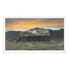 JR, Trompe l'Oeil, Death Valley, Cartellone pubblicitario - Stampa firmata, Street Art, Arte urbana