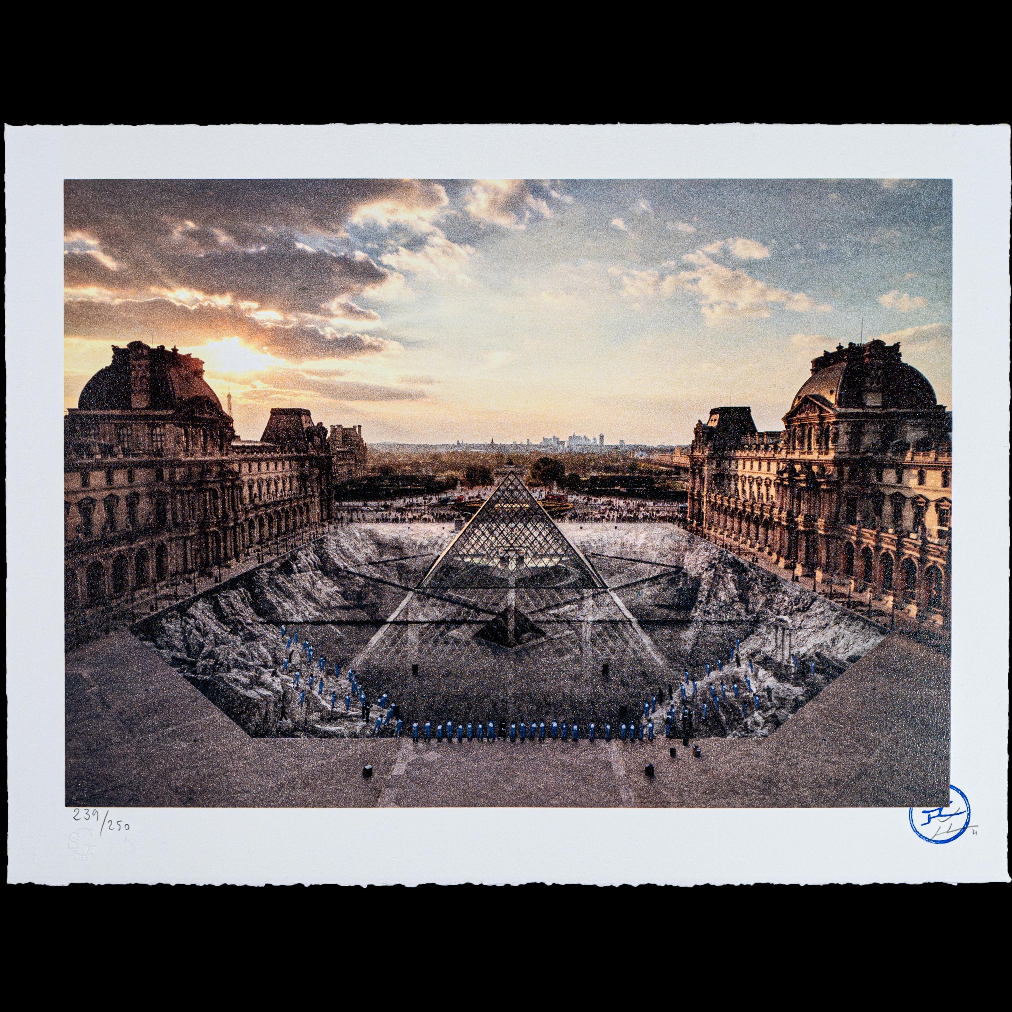 JR au Louvre, 29. Mars 2019, 18h08 – Zeitgenössisch, 21. Jahrhundert, Druck, Auflage 