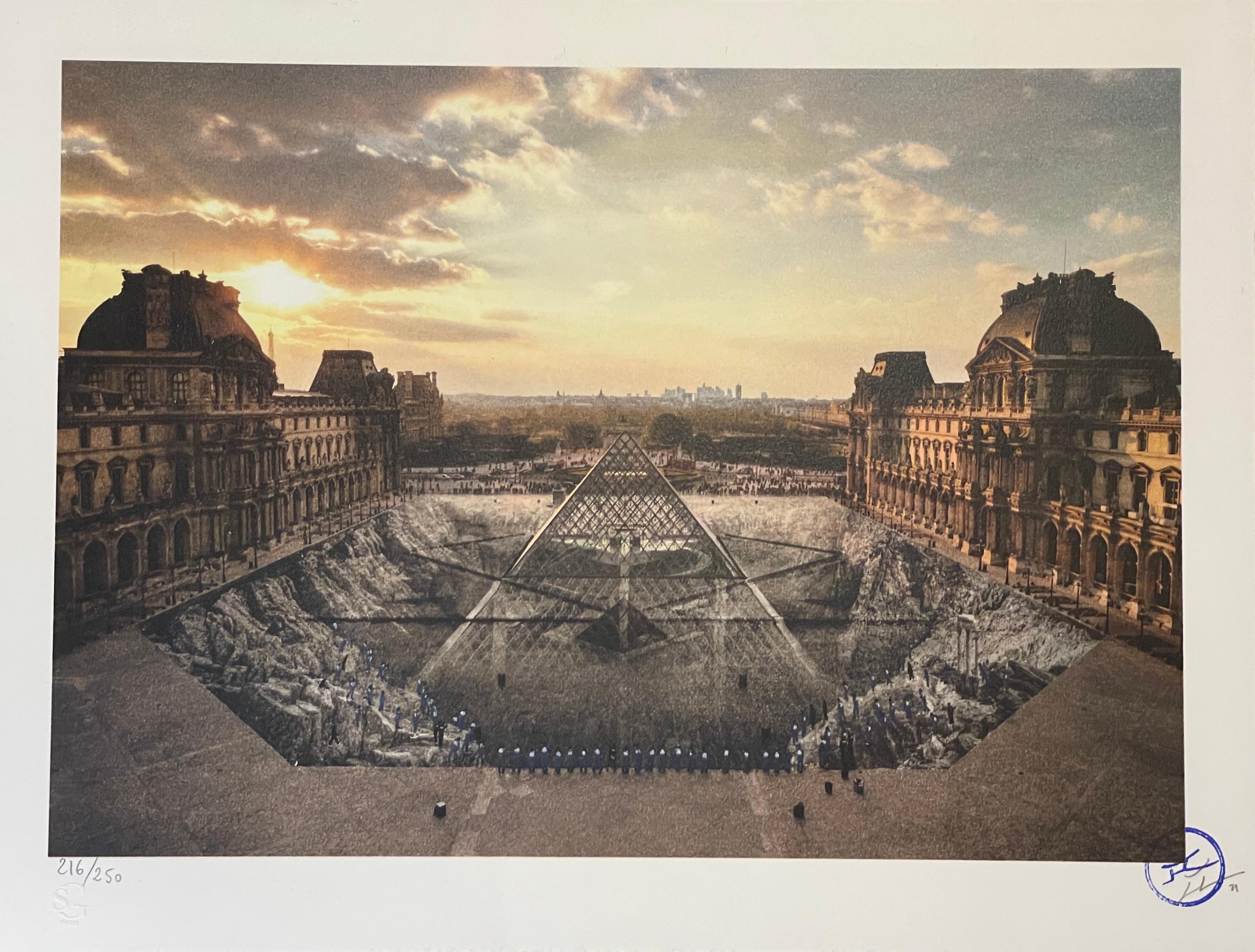 JR au Louvre, 29 Mars 2019, 18h08 - Contemporary 21st Century Print Edition 2021 For Sale 2
