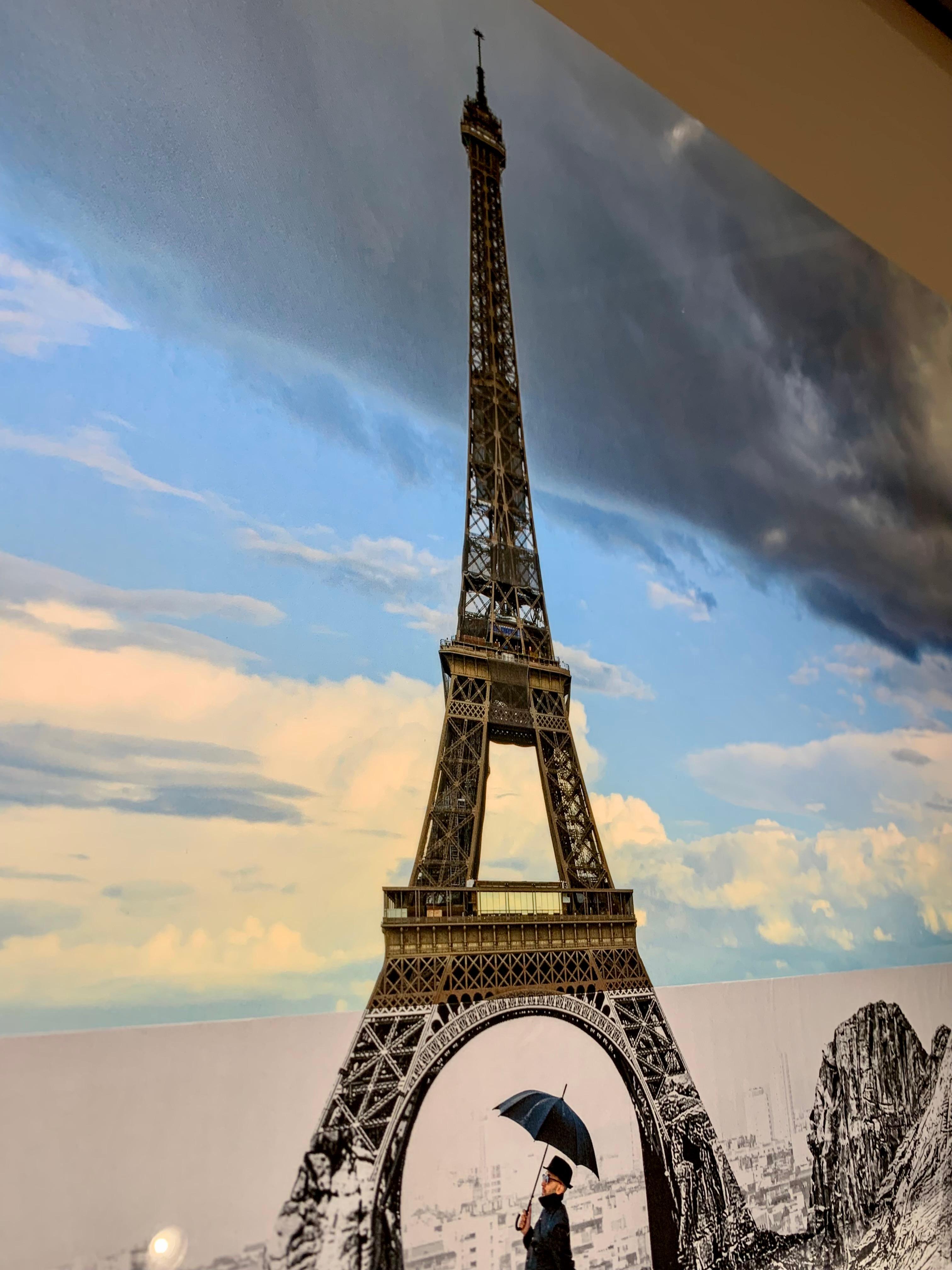 Trompe l'oeil, Les Falaises du Trocadéro, 2021 -JR, 18 mai 2021, 19h58,  - Photorealist Print by JR artist