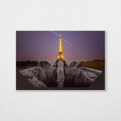 Trompe l'oeil, Les Falaises du Trocadéro, 2021 -JR, 25 mai 2021, 22h18